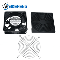 Ventilateur de refroidissement industriel 3-en-1, kit haute performance, 12038, 220-240V AC, ventilateur axial avec grille métallique, filtre anti-poussière, ventilateur de refroidissement à onduleur