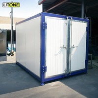 Four de peinture en poudre industriel pour cuisson par lots, avec taille personnalisée et chambre de chauffage économe en énergie, pour jantes en alliage, prix CE
