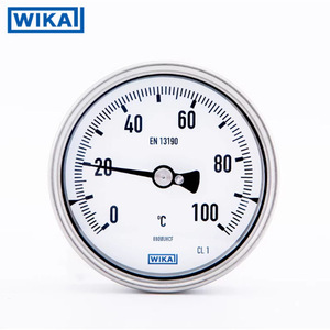 Termómetro Bimetálico Wika de 150 mm, 0 a 100 Grados Celsius, Acero Inoxidable, Conexión M20x1.5 - Product Image 1