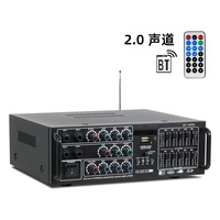 Amplificador de Potencia 12V/220V con Entrada para Tarjeta USB, Sintonización FM y Decodificación sin Pérdidas