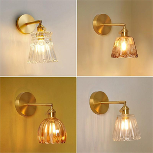 Magnifique Applique Murale Moderne en Verre pour Hall d'Entrée, Lampe Murale Populaire pour Chambre à Coucher, E27, Garantie de 2 Ans - Product Image 1