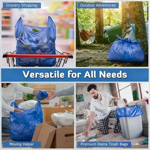 ถุงขยะเสื้อยืดรีไซเคิล ถุงขยะแบบเสื้อกั๊กเป็นมิตรกับสิ่งแวดล้อมเพื่อการใช้งานอย่างยั่งยืน - Product Image 6