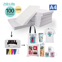 Papier de sublimation PYD Life en gros de haute qualité 125g A4 pour transfert thermique sur tasses et gobelets