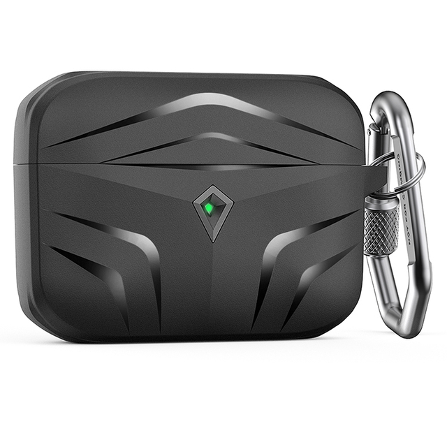 Luxury Sports Style Strong TPU Case for AirPods Pro&Pro 2 Rugged Hard-Shell Design Cover 2.7mm Impact Resistant Hingeless Design