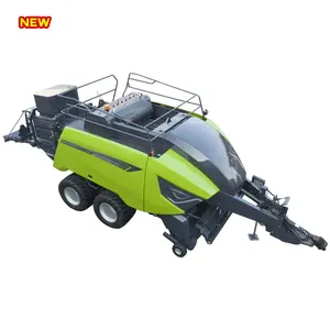 High quality agricultural six rope large hay square baler straw baler strapper baler