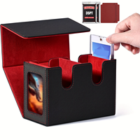 La boîte de rangement pour cartes à collectionner à affichage double MTG Dual Commander peut contenir plus de 250 cartes à manchon unique Double Deck 2 porte-cartes magnétiques pour cadeau