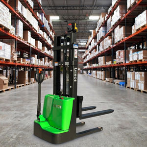 LIEBO Lifting Full Electric Stackers Apilador de palés Tipo de caminar Camión apilable eléctrico Carretilla elevadora - Product Image 1