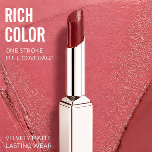 <b>Custom</b> Logo Long Lasting Matte Velvet <b>Lipstick</b> Push Type Square Long Tube for Party Makeup - Product Image 2