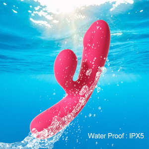 Jouet sexuel en silicone souple LILO, vibrateur double main pour femmes avec fonction de stimulation clitoridienne puissante et recharge USB - Product Image 3