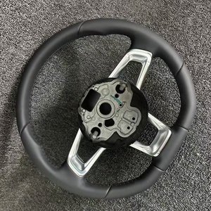 พวงมาลัยรถยนต์หุ้มหนังสำหรับรถยนต์ Volkswagen <span class=keywords><strong>VW</strong></span> CC Magotan Golf 4 5 6 7 R <span class=keywords><strong>Jetta</strong></span> MK5 MK6 MK7 MK7.5 Polo Tiguan Passat GTl GTS GTD - Product Image 2