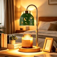 Lampe chauffe-bougie électrique d'aromathérapie, hauteur réglable, gradation progressive pour bougies en pot, décoration de chambre