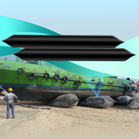 Airbag marin cylindrique flottant en caoutchouc à 8 couches pour lancement de navires, airbag de débarquement en caoutchouc pour navires avec certification BV