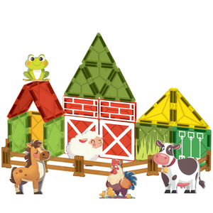 Apprentissage préscolaire STEM Jouets de construction éducatifs Fram Jouets <span class=keywords><strong>Magnatiles</strong></span> Animaux pour enfants de 4 à 8 ans - Product Image 1