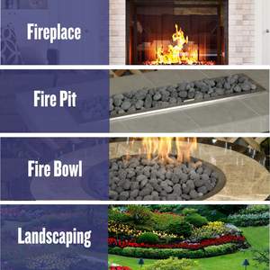 Hoge Kwaliteit 2 "-3" Natuurlijke Tuimelde Lava Rotsen Milieuvriendelijke Outdoor Landschapsarchitectuur Tuindecoratie Vuurkorven - Product Image 3