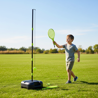 Ensemble de tennis portable pour enfants Junior Speedball & Turnball avec 1 poteau, 2 raquettes, 1 balle, certifié EN-71 et CE, matériau LDPE
