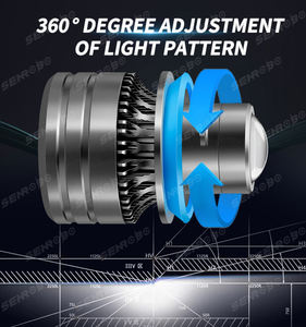 N6 最新型 プロジェクターランプ <span class=keywords><strong>LED</strong></span>フォグライト H4 H7 H11 9005 9006 汎用 3000K 6000K レモングリーン 車用ヘッドライト 12V 新品 - Product Image 3