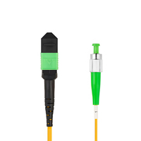 Kabel Patch Cord Fiber Optik Single Mode 12 Core MPO/APC Female ke FC APC SM Tipe B 9/125 untuk Data Center Fiber Terminal Box FTTH