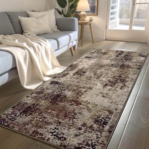 <strong>Hallways</strong> Kitchen <strong>Runner</strong> Rug Non Slip Washable Coffee <strong>Long</strong> <strong>Runner</strong> Rugs with Rubber Backing Soft Abstract Carpet <strong>Runner</strong> - Product Image 3