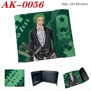 Cartera Corta de Cuero PU con Hebilla Oculta de Anime One Piece de Luffy Zoro, Tarjetero Plegable, Monedero para Estudiantes - Product Image 3