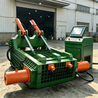 Presse à balles hydraulique robuste pour métaux, compacteur de ferraille à commande par écran tactile PLC pour le recyclage de l'aluminium, du cuivre et de l'acier