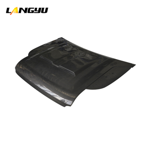 Sistema carrozzeria <span class=keywords><strong>Auto</strong></span> <span class=keywords><strong>Defender</strong></span> 90 110 130 Khan Design a secco in fibra di carbonio cofano anteriore per Land Rover - Product Image 2