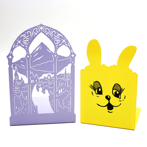 Les marchandises de queue d'entrepôt sont vendues à bas prix Serre-livres en métal plaqué de style aléatoire avec impression UV Stock disponible pour expédition immédiate - Product Image 4