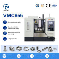 Centro de Mecanizado Vertical CNC VMC855 de Fábrica China, Alta Rigidez, 8000-12000 rpm, BT40, Husillo Único, Piezas de Alta Precisión