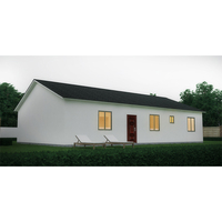 Pentes toit maison modulaire bien fini quatre chambres avec cuisine