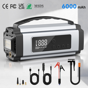 Arrancador de Coches Multiusos de 6000 mAh con Inflador de Aire, Carcasa de ABS, Certificación CE, FCC y RoHS - Product Image 1
