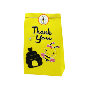 <span class=keywords><strong>Kraft</strong></span> <span class=keywords><strong>blanc</strong></span> personnalisé sac à provisions en papier pour bonbons avec logo - Product Image 2