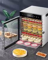 Wallepac, máquina deshidratadora de alimentos de 12 capas, secador de carne, pescado, herramienta comercial de secado de mango Industrial para frutas y verduras