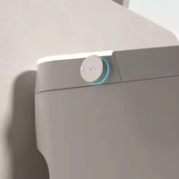 Bidet automatique de luxe 2026 allongé avec commande vocale intelligente, intégration d'applications, bouclier en mousse, siphon en P, siphon en S, sans limite de pression d'eau
