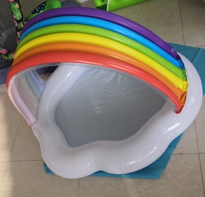 Backyard Children <strong>Paddling</strong> <strong>Pool</strong> with Sprinkler Inflatable Splash <strong>Pools</strong> for Kids Wading <strong>Pool</strong> in <strong>Cool</strong> Summer - Product Image 2