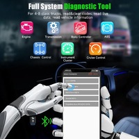 Escáner Original ANCEL HD100 Bluetooth para Camiones Diésel de Servicio Pesado para Cummins Caterpillar, Herramienta de Diagnóstico de Sistema Completo de 9/16 Pines
