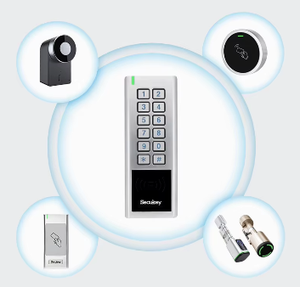 Sistem Kontrol Akses Pintu Masuk dengan Keypad Kode Nirkabel Ble, Aplikasi TTlock Pintar Tahan Air, dan Baterai Daya 5V