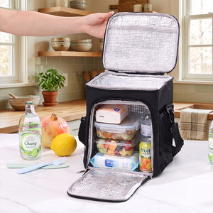 Qybdb Front Opening Insulated Cooler Bag Large Capacity Thickened Aluminum Foil Outdoor Picnic Commute <b>Backpack</b> - Product Image 2