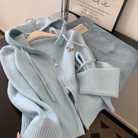 Damen Frühling Neuerscheinung Maßgeschneiderter Langarm-Reißverschluss-Pullover Mantel in Übergröße