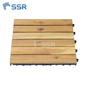 กระเบื้องพื้นไม้กระถินณรงค์ 6 แผ่นแบบธรรมชาติ สำหรับปูพื้นภายนอกอาคาร เหมาะสำหรับพื้นที่กลางแจ้งในวิลล่า - Product Image 2