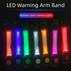 Brazalete Luminoso LED Intermitente Ajustable para Brazo y Muñeca, Pulsera Luminosa Nocturna IP20 Marca LM para Correr y Deportes al Aire Libre - Product Image 5