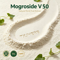Poudre d'extrait naturel de fruit du moine, pur Mogroside V50, édulcorant de qualité alimentaire en emballage sac/fût