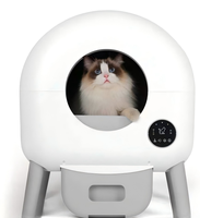 Bac à litière automatique intelligent pour chat avec élimination des odeurs, grande capacité, design écologique, espace intérieur et grand bac à déchets