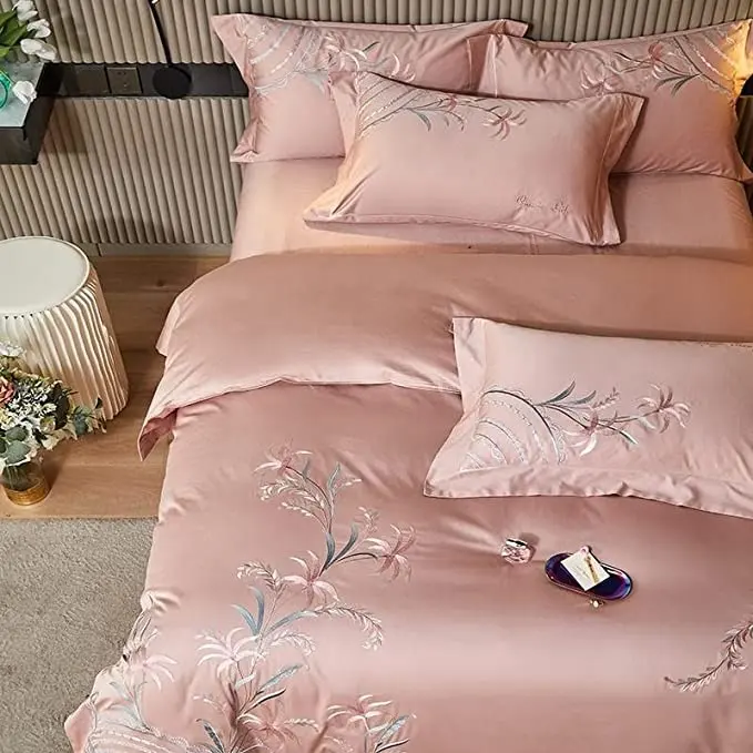 Chinesische Art Designer Baumwolle Bett bezug Bettwäsche Set Baumwolle Bett garnituren Hochzeit Bett bezug Set