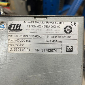EA-S0M-400-40/80A-0000-00 EA-P2M-400-05/10A-0000-00 EA-P2M-400-10/20A-0000-00 Système ETEL AccurET EA-S0M-400-40/80A-0000-00 EA-P - Product Image 5