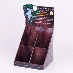 定制印刷可折叠便携式促销PDQ展示架，适用于商场使用的精油纸板架 - Product Image 4