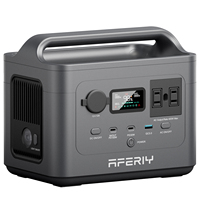 Générateur d'énergie solaire portable Aferiy avec 6 ports de sortie, capacité de 288 Wh, batterie au lithium, mini station d'alimentation portable