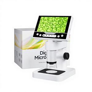 <span class=keywords><strong>Microscope</strong></span> numérique portable <span class=keywords><strong>avec</strong></span> écran HD 5 pouces, source de lumière LED externe et logiciel de mesure V17pro - Product Image 1