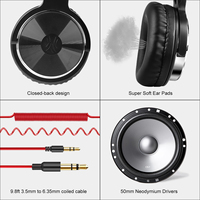 Casque DJ professionnel Studio Pro 10 filaire avec haut-parleur de 50 mm, son stéréo portable, casque DJ avec certification CE ROHS FCC