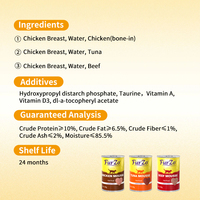 Nourriture humide en conserve pour chats, 400g, à base de viande, riche en protéines, sans céréales, saveurs variées, friandises pour chats, personnalisable, vente en gros