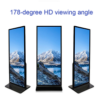 Pantalla de señal brillante tótem pantalla Lcd comercial pantalla Standee pantalla Digital Android publicidad para escaparate