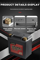 UPNRG LFP20L-BS pabrik langsung 800CCA Powersport memulai baterai Lithium untuk TV motor skuter